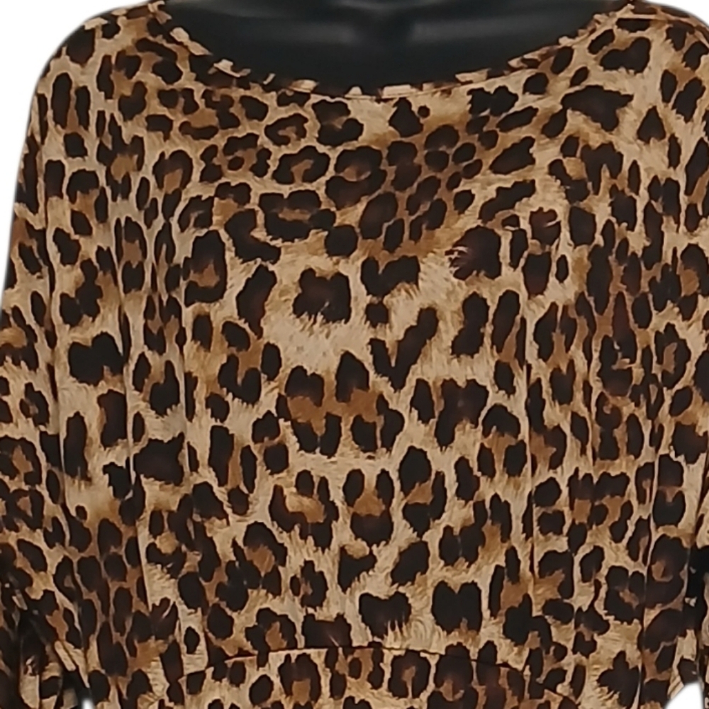 Venus Leopard Print Women Dress Sizw XL EUC - Picture 2 of 8